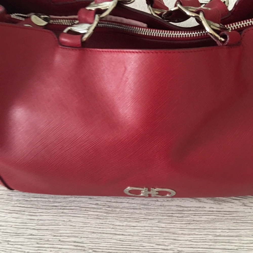 Salvatore Ferragmao dark red bags